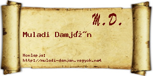 Muladi Damján névjegykártya